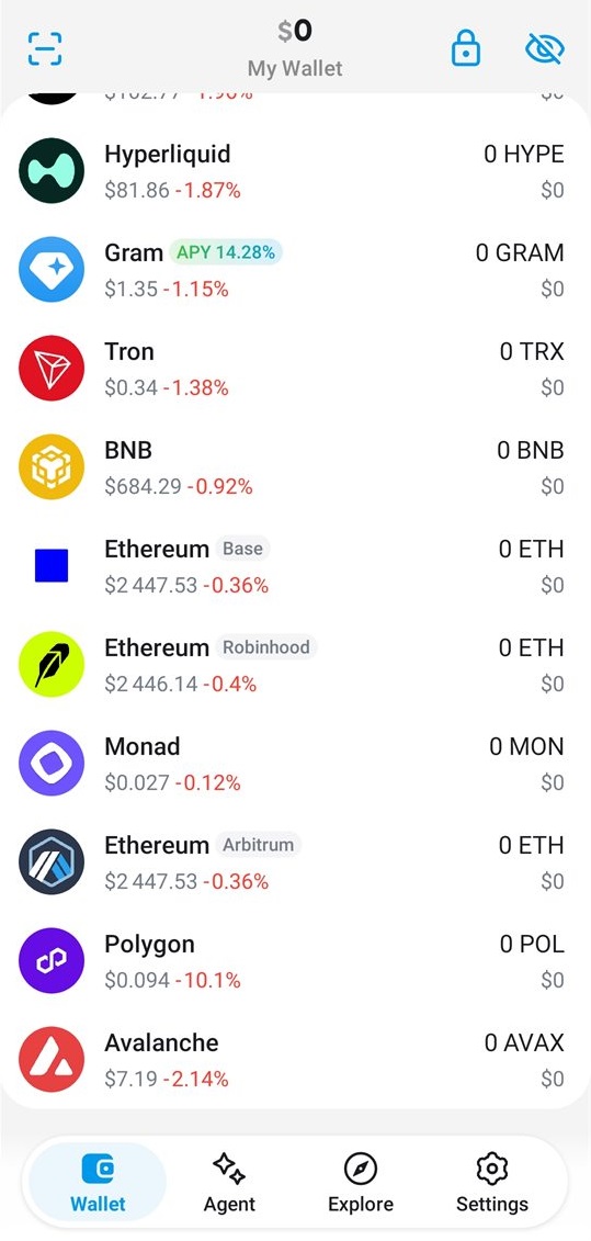 Ustarcoin Wallet interface preview