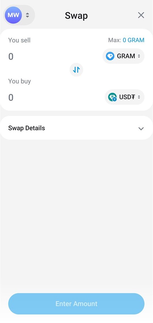 Ustarcoin Wallet screen
