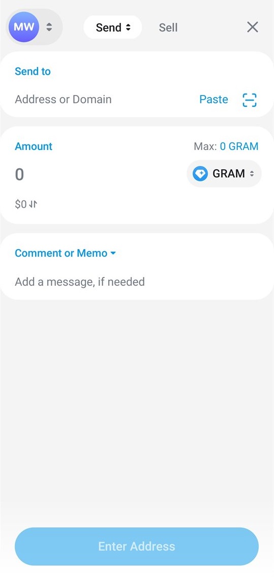 Ustarcoin Wallet screen